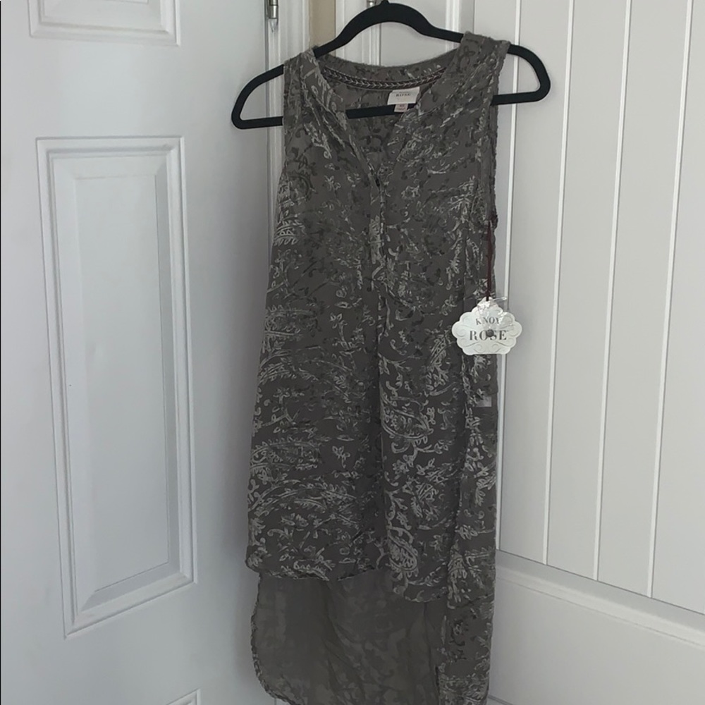 Brand new high-low button up dress